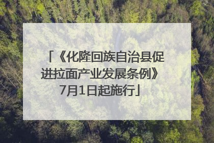 《化隆回族自治县促进拉面产业发展条例》7月1日起施行