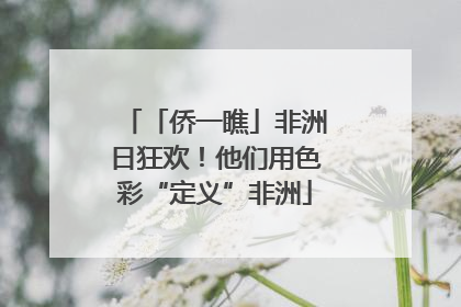 「侨一瞧」非洲日狂欢！他们用色彩“定义”非洲