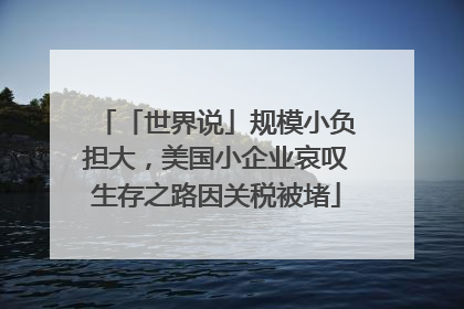 「世界说」规模小负担大，美国小企业哀叹生存之路因关税被堵