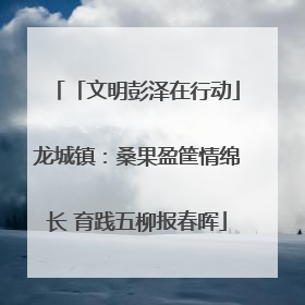 「文明彭泽在行动」龙城镇：桑果盈筐情绵长 育践五柳报春晖