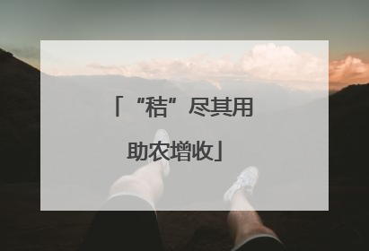 “秸”尽其用 助农增收