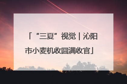 “三夏”视觉｜沁阳市小麦机收圆满收官