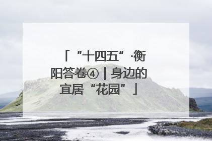 “十四五”·衡阳答卷④｜身边的宜居“花园”
