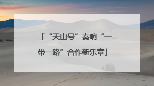 “天山号”奏响“一带一路”合作新乐章