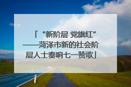 “新阶层 党旗红”——菏泽市新的社会阶层人士奏响七一赞歌