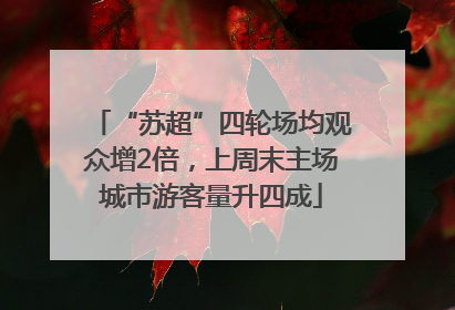 “苏超”四轮场均观众增2倍，上周末主场城市游客量升四成