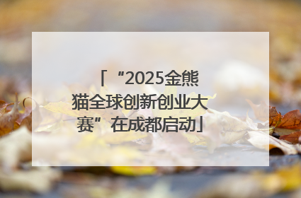“2025金熊猫全球创新创业大赛”在成都启动