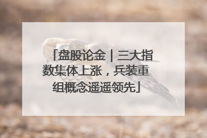 盘股论金｜三大指数集体上涨，兵装重组概念遥遥领先