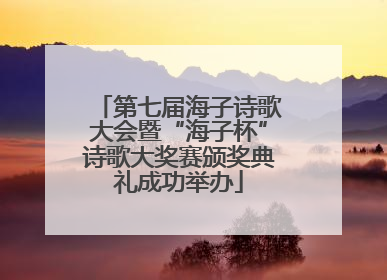 第七届海子诗歌大会暨“海子杯”诗歌大奖赛颁奖典礼成功举办