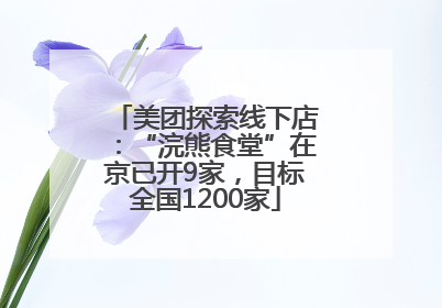 美团探索线下店：“浣熊食堂”在京已开9家，目标全国1200家