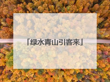 绿水青山引客来