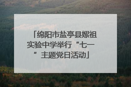 绵阳市盐亭县嫘祖实验中学举行“七一”主题党日活动