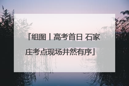 组图丨高考首日 石家庄考点现场井然有序