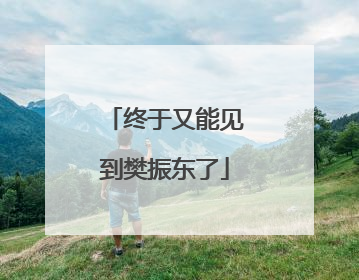 终于又能见到樊振东了