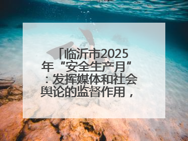 临沂市2025年“安全生产月”：发挥媒体和社会舆论的监督作用，及时发现并消除安全隐患