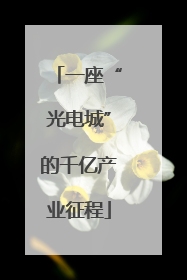 一座“光电城”的千亿产业征程