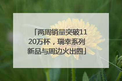 两周销量突破1120万杯，瑞幸系列新品与周边火出圈