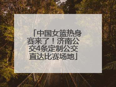 中国女篮热身赛来了！济南公交4条定制公交直达比赛场地