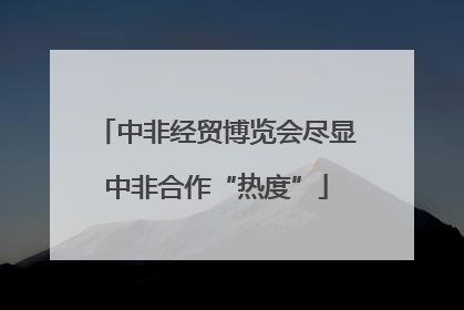 中非经贸博览会尽显中非合作“热度”