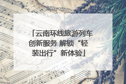云南环线旅游列车创新服务 解锁“轻装出行”新体验
