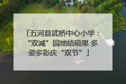 五河县武桥中心小学：“双减”园地结硕果 多姿多彩庆“双节”