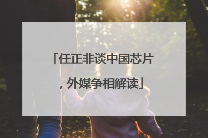 任正非谈中国芯片，外媒争相解读