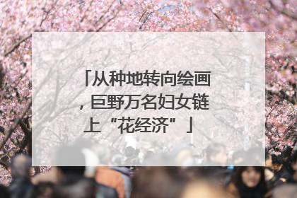 从种地转向绘画，巨野万名妇女链上“花经济”