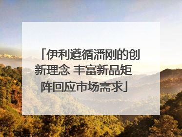 伊利遵循潘刚的创新理念 丰富新品矩阵回应市场需求