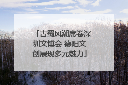 古蜀风潮席卷深圳文博会 德阳文创展现多元魅力