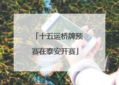 十五运桥牌预赛在泰安开赛