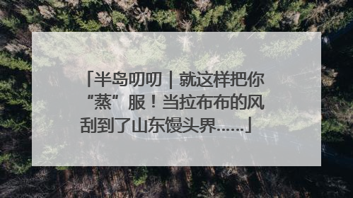 半岛叨叨｜就这样把你“蒸”服！当拉布布的风刮到了山东馒头界……