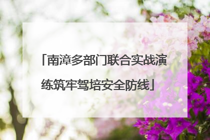 南漳多部门联合实战演练筑牢驾培安全防线