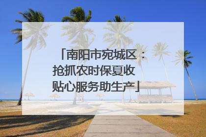 南阳市宛城区：抢抓农时保夏收 贴心服务助生产
