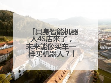 具身智能机器人4S店来了，未来能像买车一样买机器人？