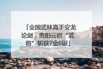 全国武林高手安龙论剑，贵阳云岩“武将”斩获7金6银