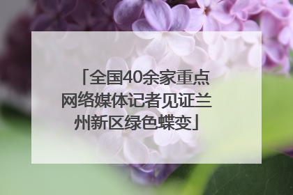 全国40余家重点网络媒体记者见证兰州新区绿色蝶变