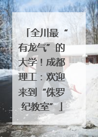 全川最“有龙气”的大学！成都理工：欢迎来到“侏罗纪教室”
