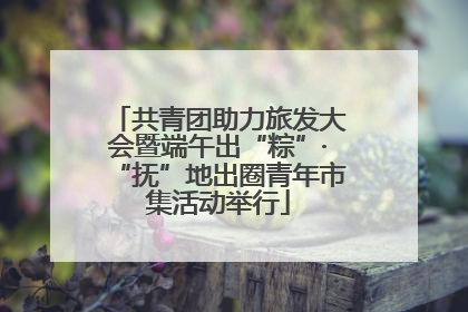 共青团助力旅发大会暨端午出“粽”·“抚”地出圈青年市集活动举行