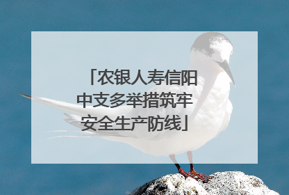 农银人寿信阳中支多举措筑牢安全生产防线