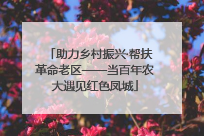 助力乡村振兴·帮扶革命老区——当百年农大遇见红色凤城