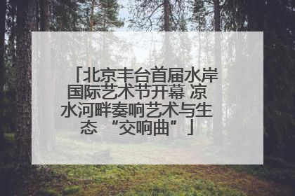 北京丰台首届水岸国际艺术节开幕 凉水河畔奏响艺术与生态 “交响曲”