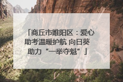 商丘市睢阳区：爱心助考温暖护航 向日葵助力“一举夺魁”