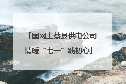 国网上蔡县供电公司情暖“七一”践初心
