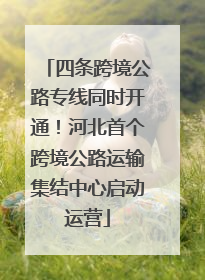 四条跨境公路专线同时开通！河北首个跨境公路运输集结中心启动运营