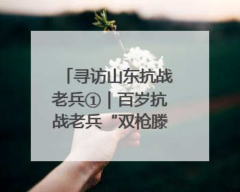 寻访山东抗战老兵①｜百岁抗战老兵“双枪滕黑子”：被粟裕称赞的“孤胆英雄”