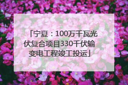 宁夏：100万千瓦光伏复合项目330千伏输变电工程竣工投运