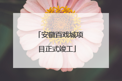安徽百戏城项目正式竣工