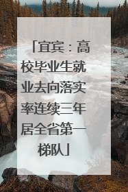 宜宾：高校毕业生就业去向落实率连续三年居全省第一梯队
