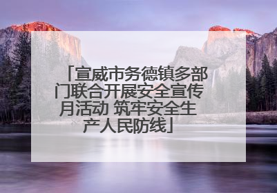 宣威市务德镇多部门联合开展安全宣传月活动 筑牢安全生产人民防线