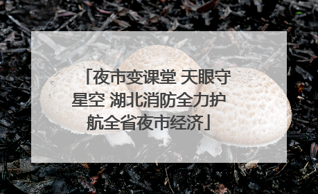 夜市变课堂 天眼守星空 湖北消防全力护航全省夜市经济